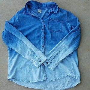 Faded Glory | light blue dye dipped jean jacket